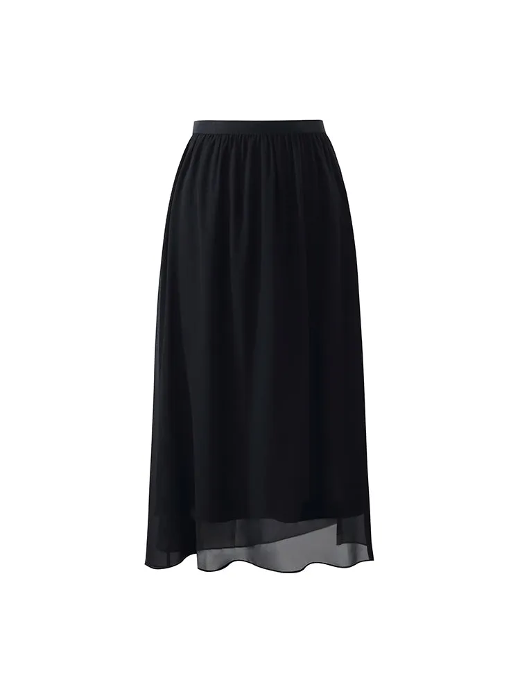 19 Momme Mulberry Silk Reversible Women Skirt