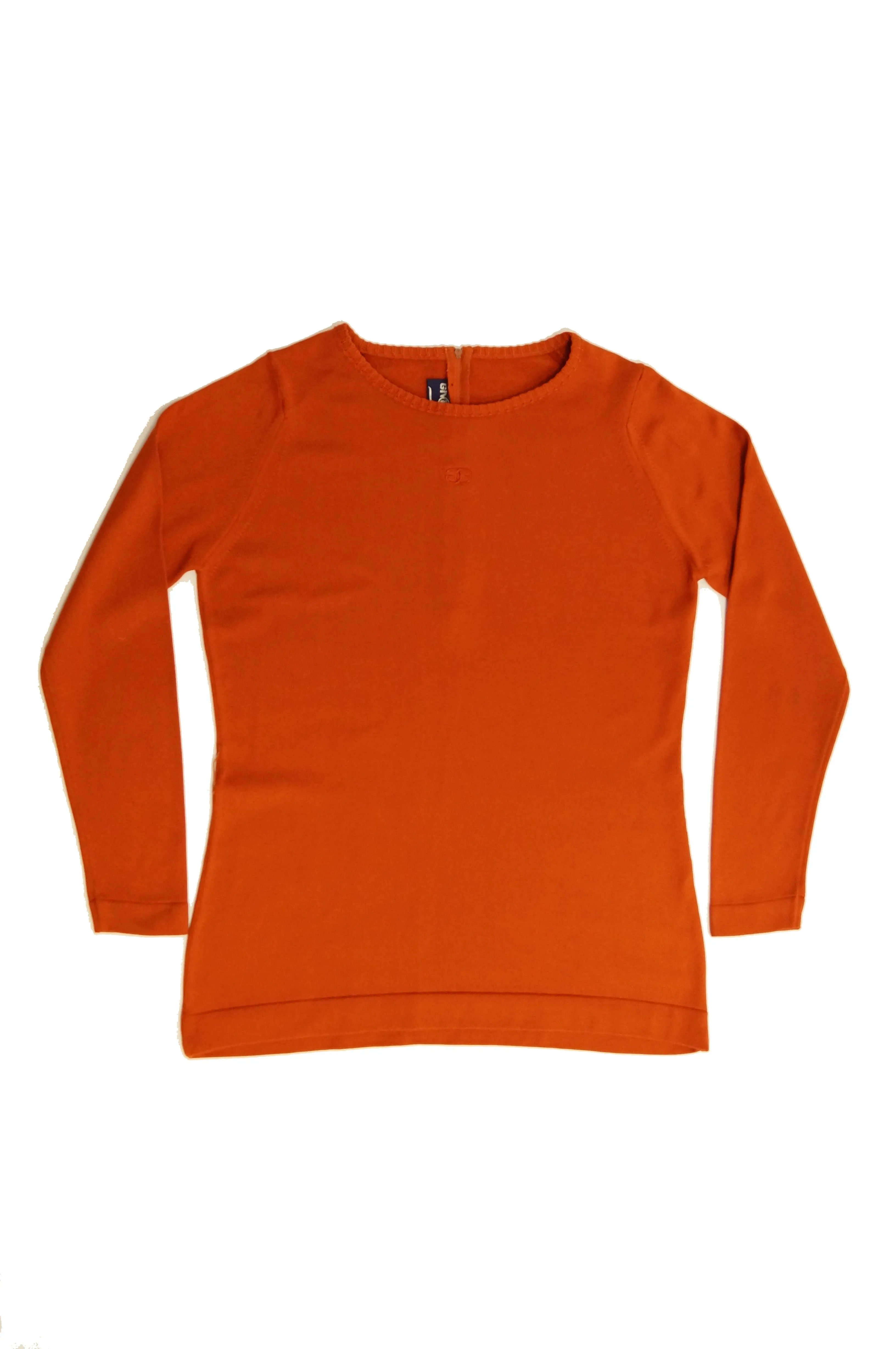 1970s Givenchy Sport Tangerine Orange Pullover Sweater