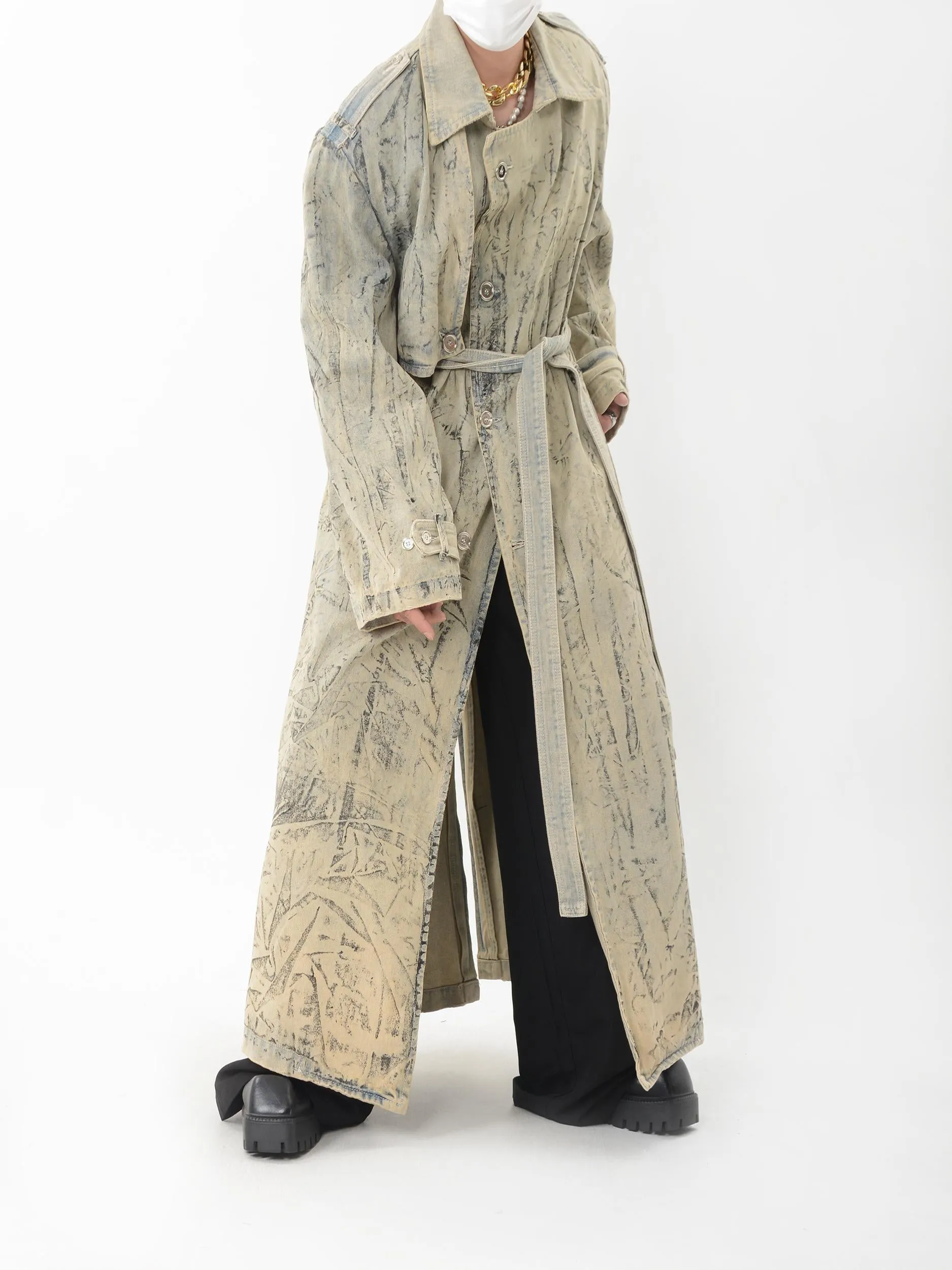 【24s Nov.】Vintage Dyed Denim Coat