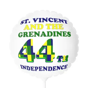 44th Independence St. Vincent and the Grenadines Balloon (Round and Heart-shaped), 11"