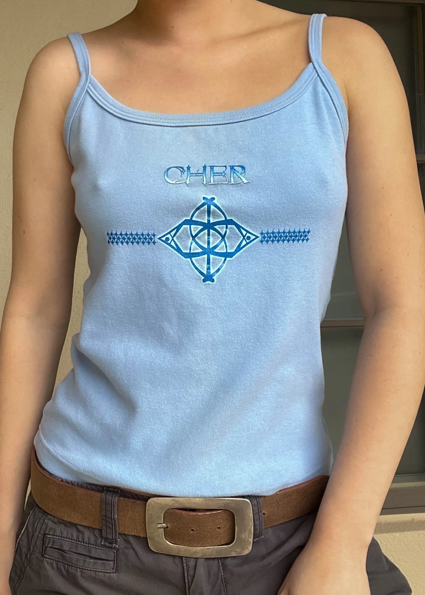 90's Icy Blue Cher Tank (S)