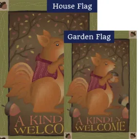 A Kindly Welcome Brilliance Flags Set (2 Pieces)