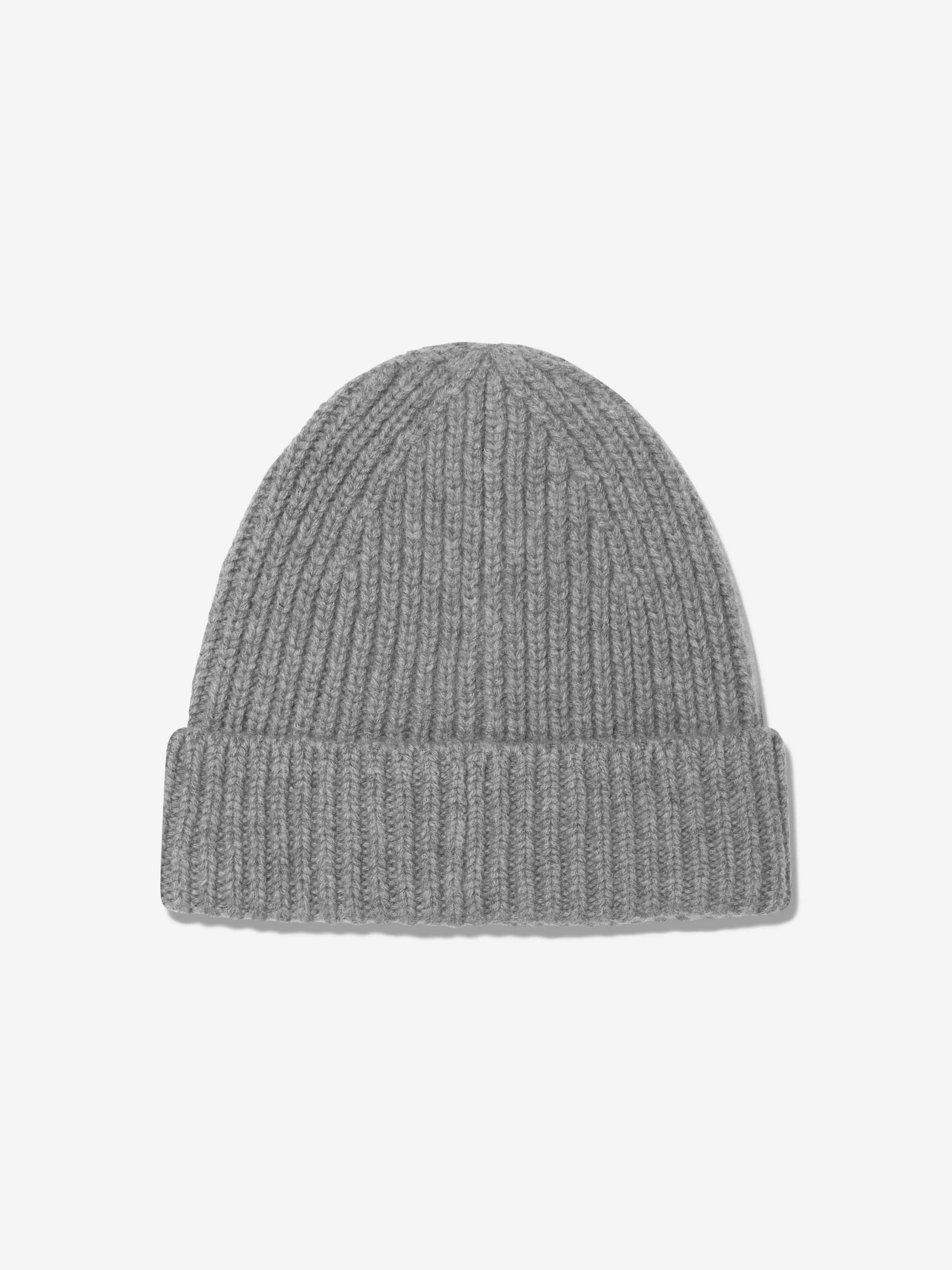 Acne Studios Kids Wool Beanie Hat in Grey