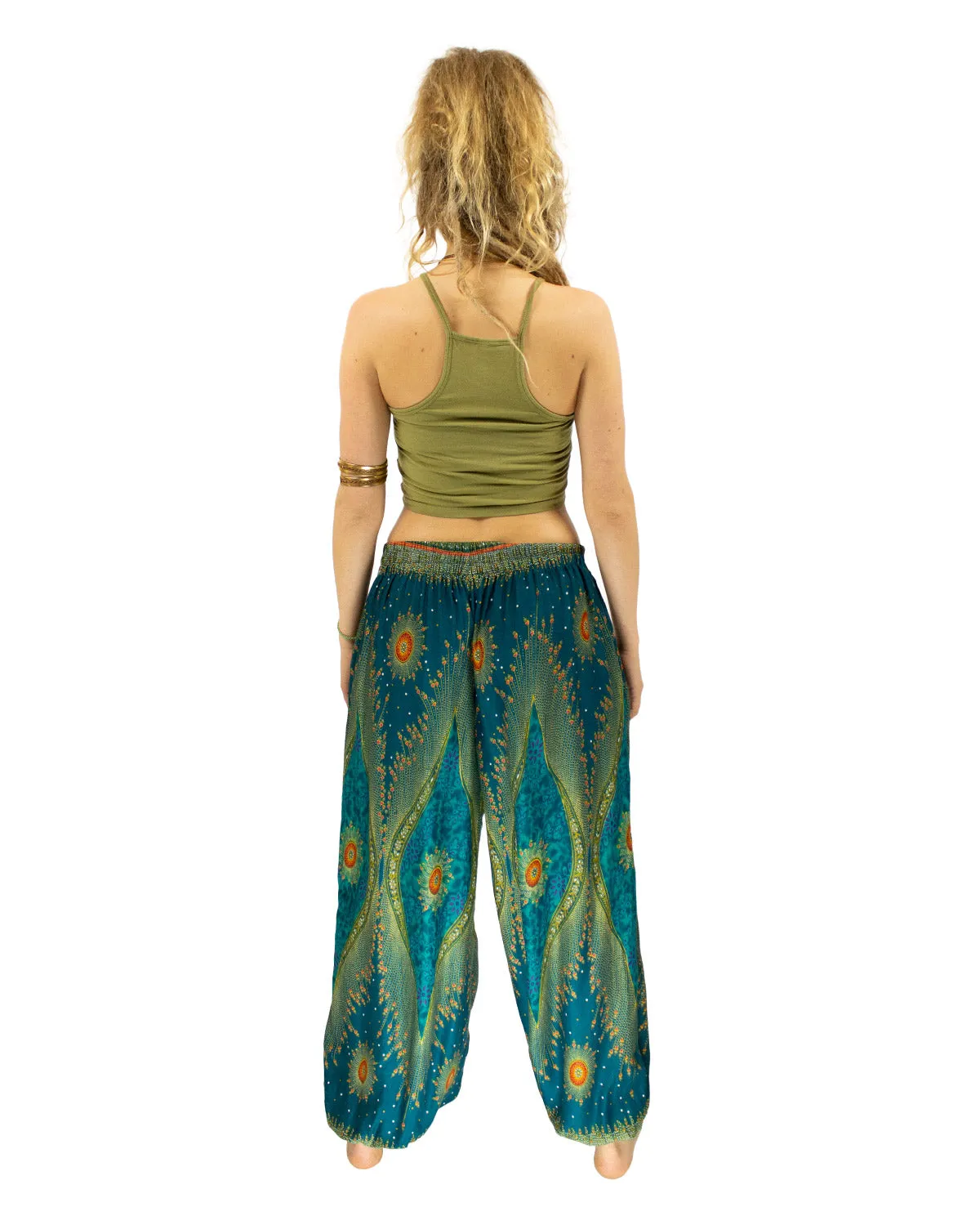 Aladdin Harem Pants Turquoise