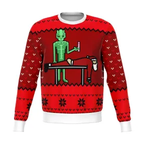 Alien And Santa Dildo Funny Ugly Sweater