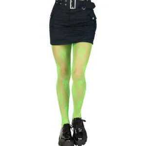 Alien Net Tights - One Size - Green