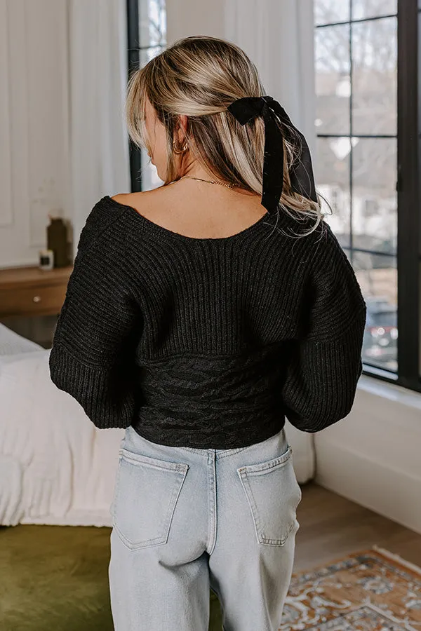 Always Flirting Sweater In Black