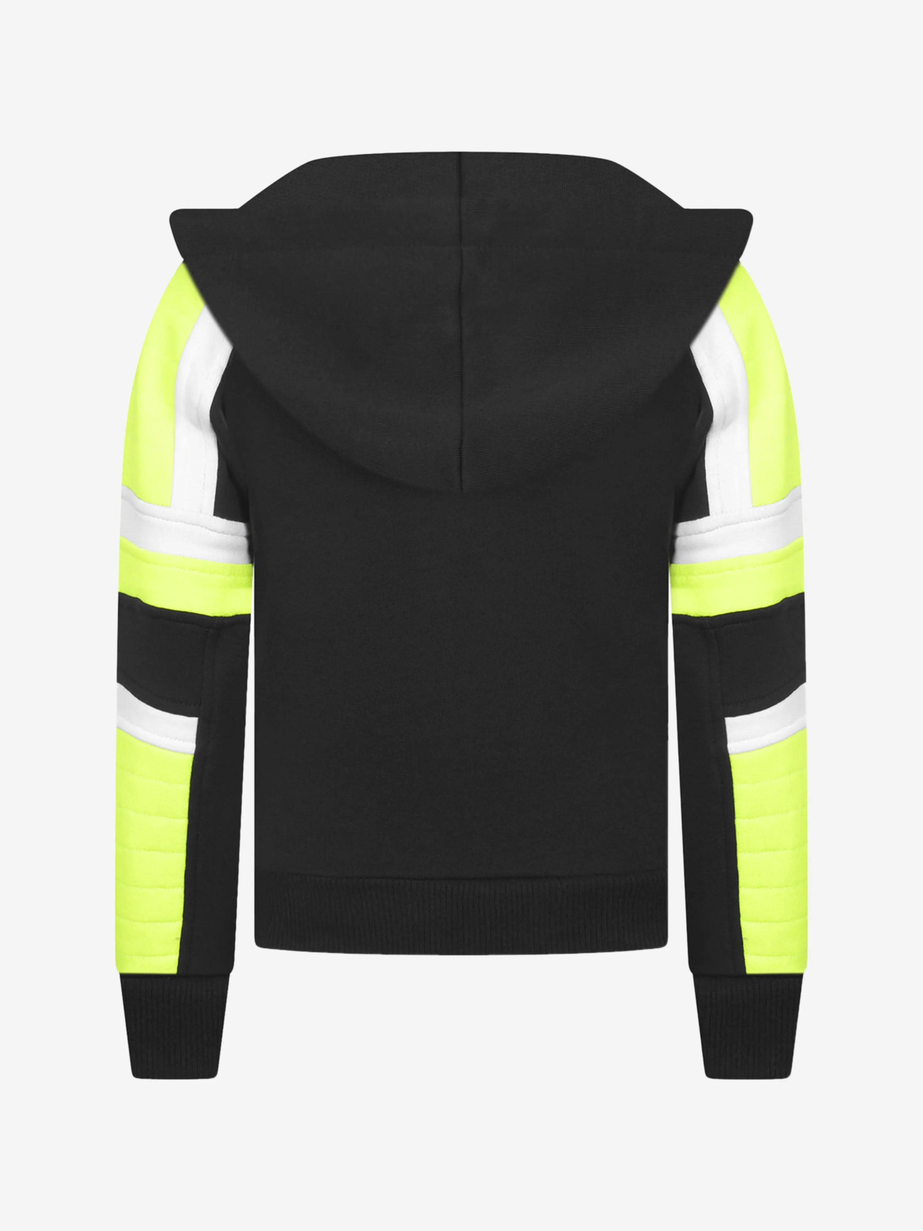 & Neon Yellow Zip Up Top