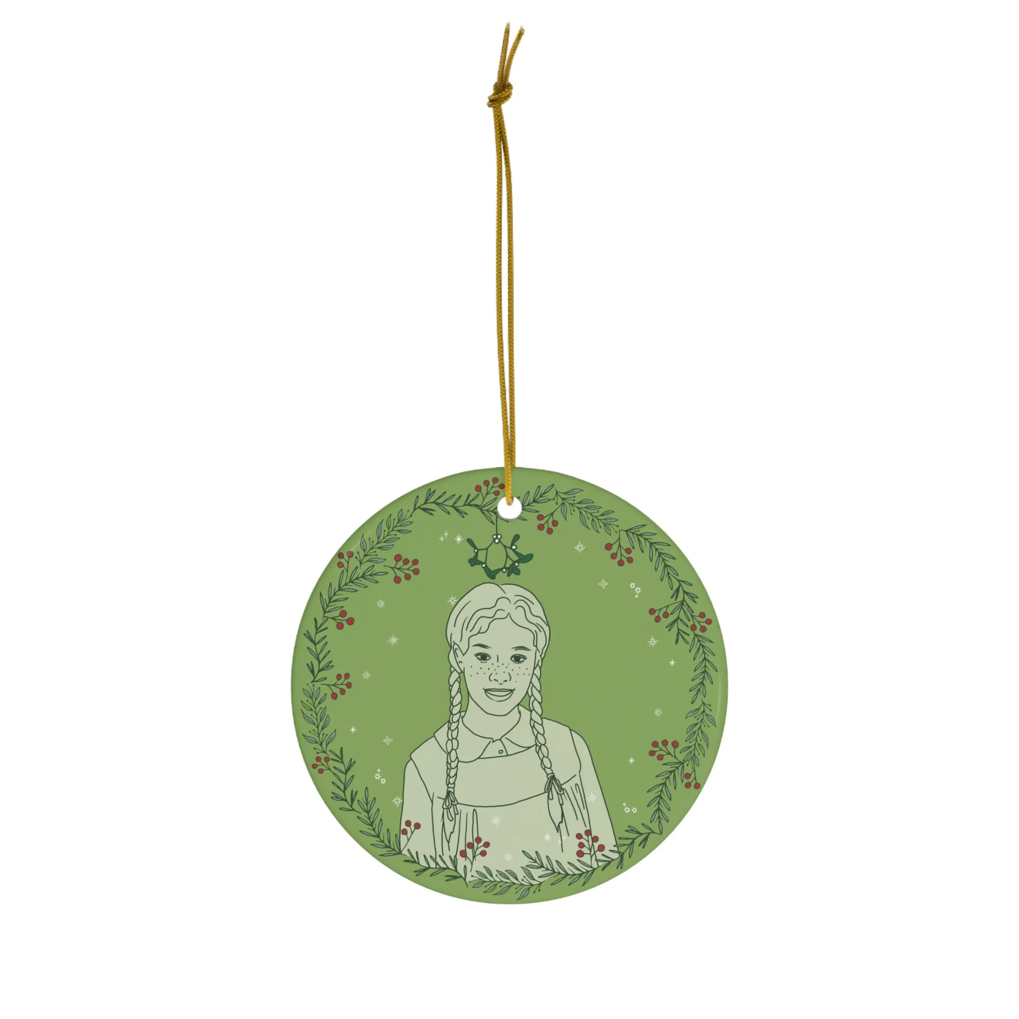 Anne & Gilbert Mistletoe Ceramic Ornament