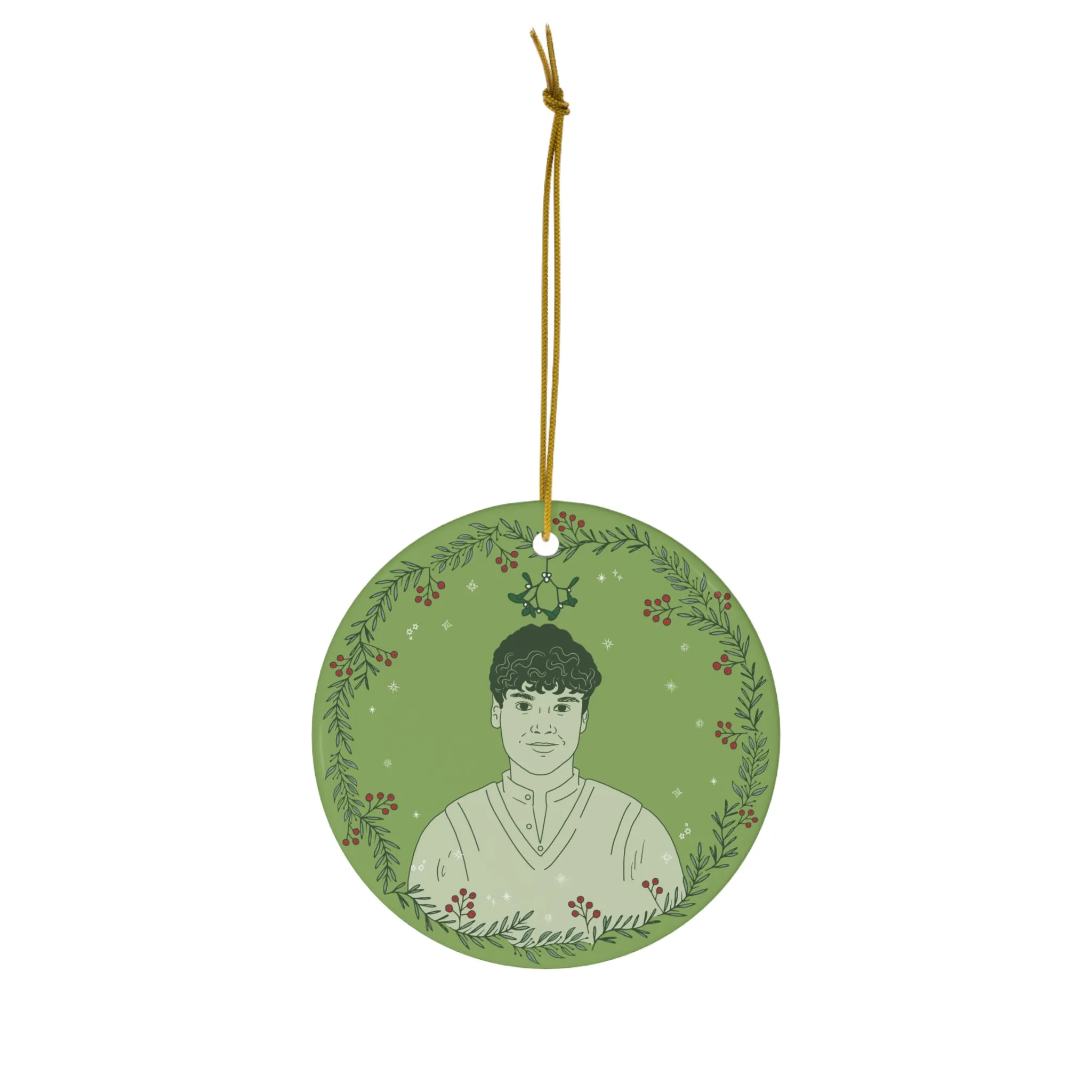 Anne & Gilbert Mistletoe Ceramic Ornament