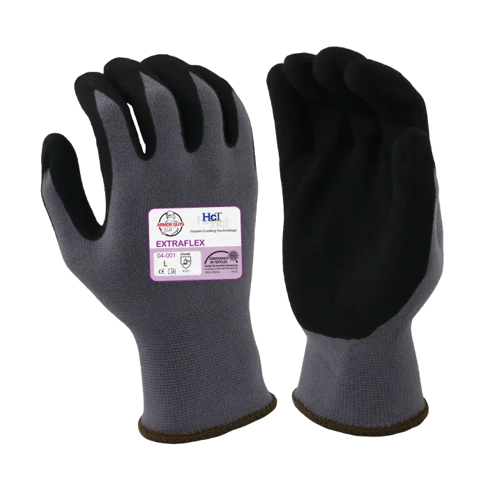 Armor Guys 04-001 ExtraFlex Work Gloves - Gray Color (1 PR)