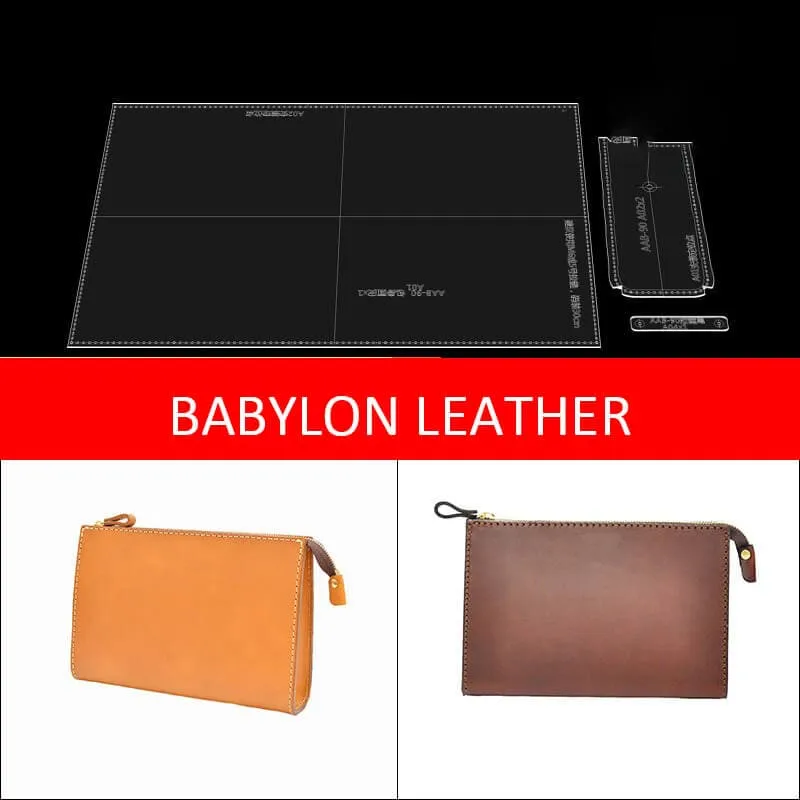 BABYLON™ Minimalist Clutch Leather Crafting Pattern AAB-90