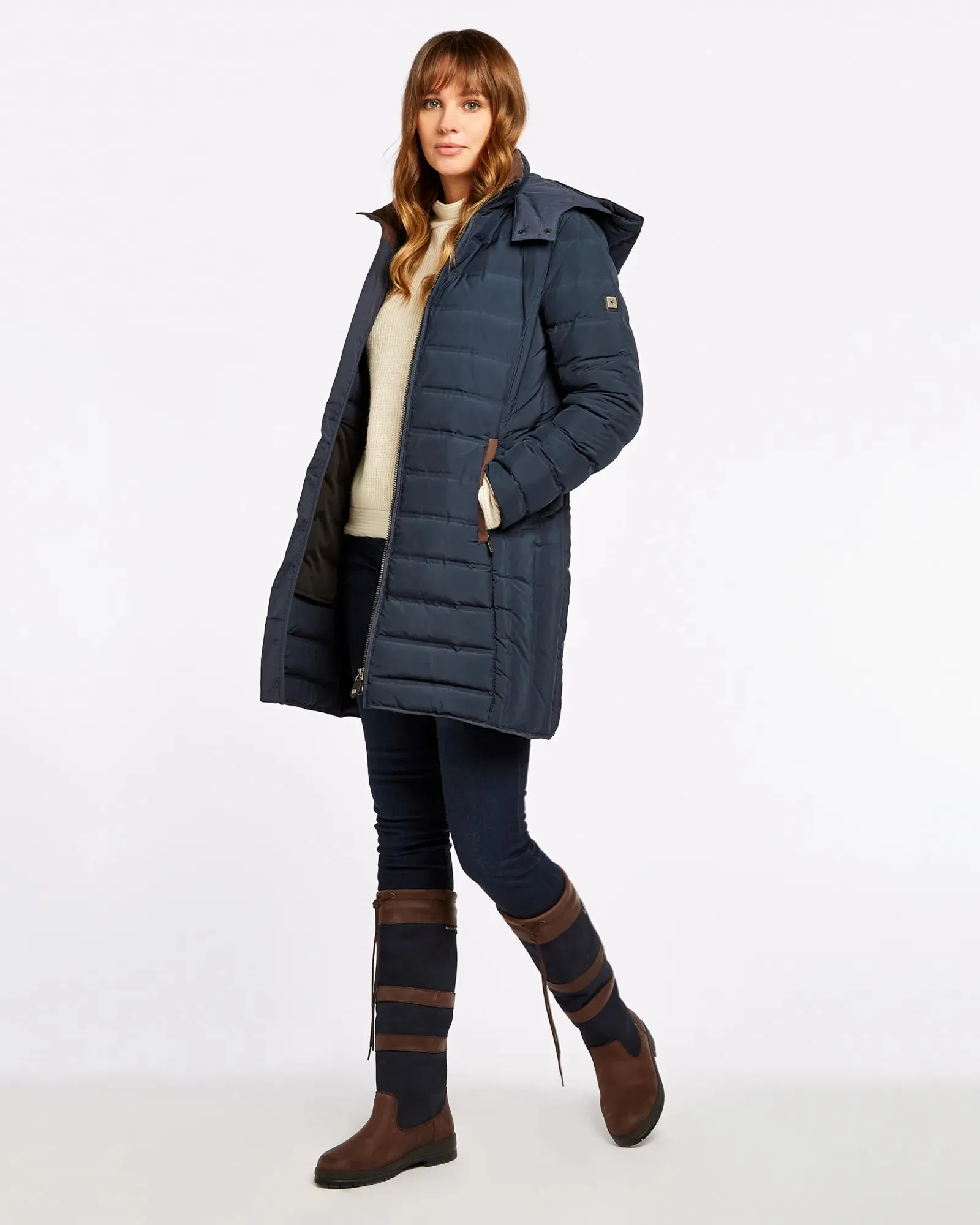 Ballybrophy Navy Quilted Jacket