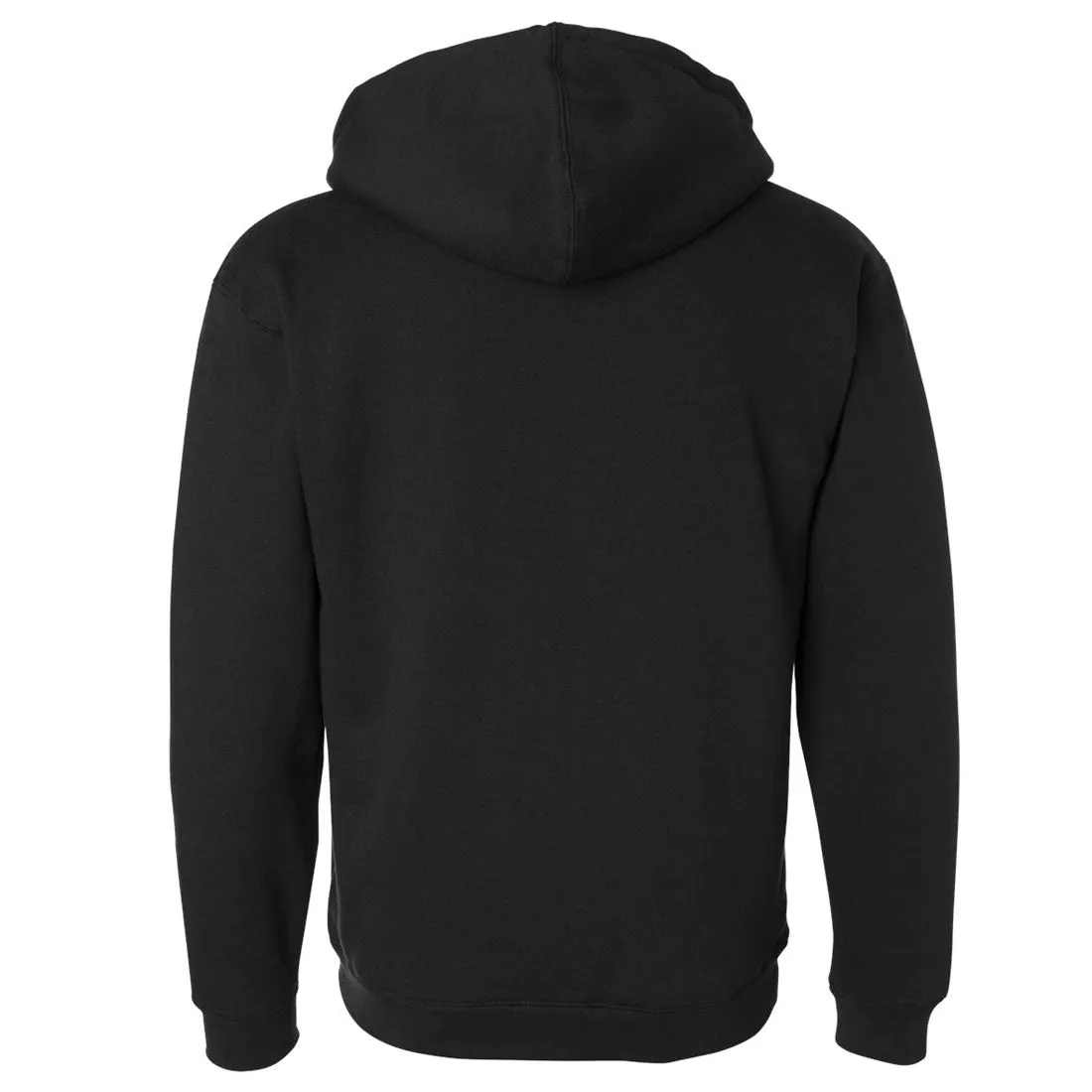 BASIC MENS SHERPA LINED ZIP-UP HOODIE IN BLACK