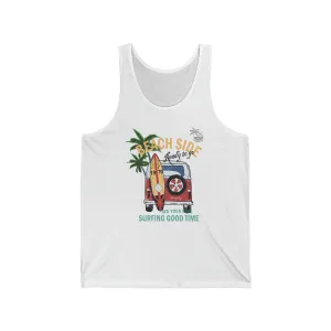 BEACHSIDE - Unisex Jersey Tank - WHITE