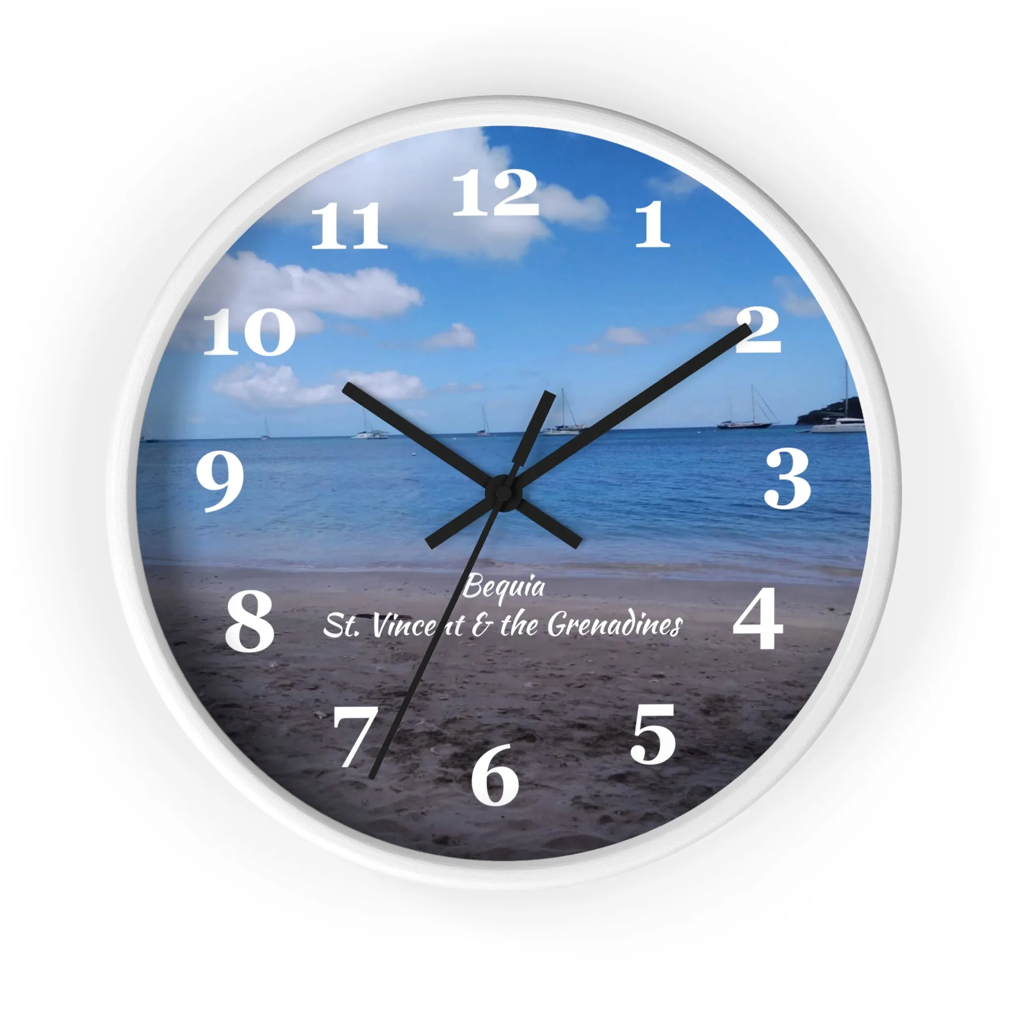 Bequia Beach St. Vincent and the Grenadines Wall Clock