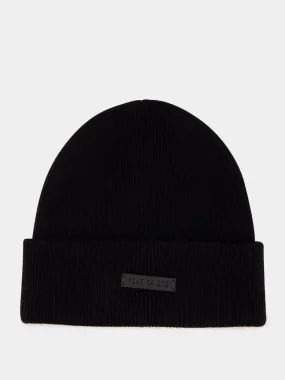 Black Cashmere Beanie