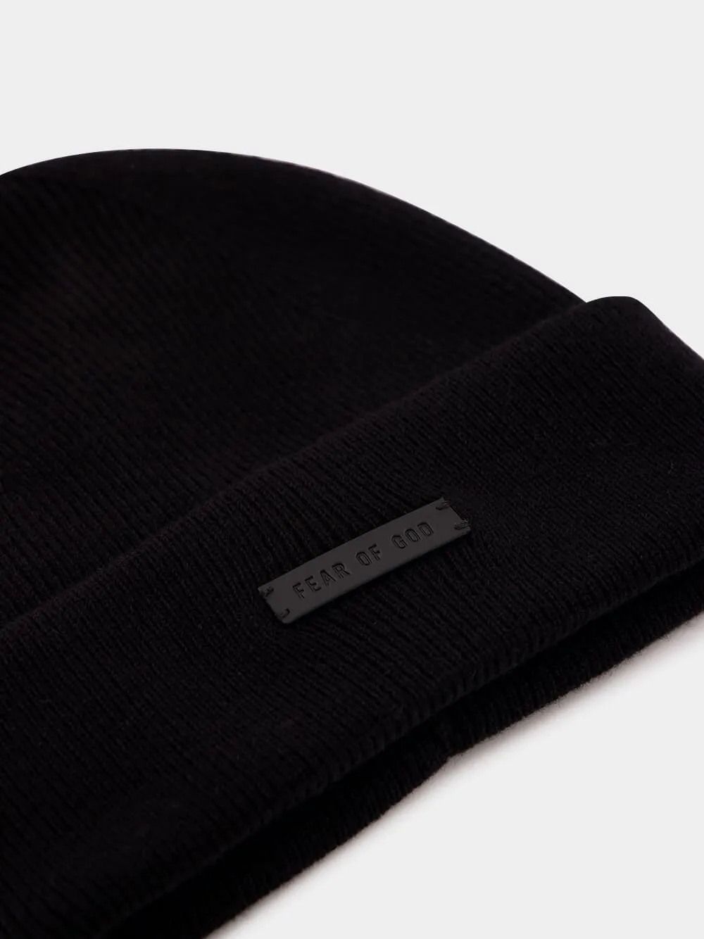 Black Cashmere Beanie