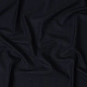 Black Plain SCABAL Super 160's All Wool Suiting Fabric, 3.65 Meters, 150 cm Width-D20713