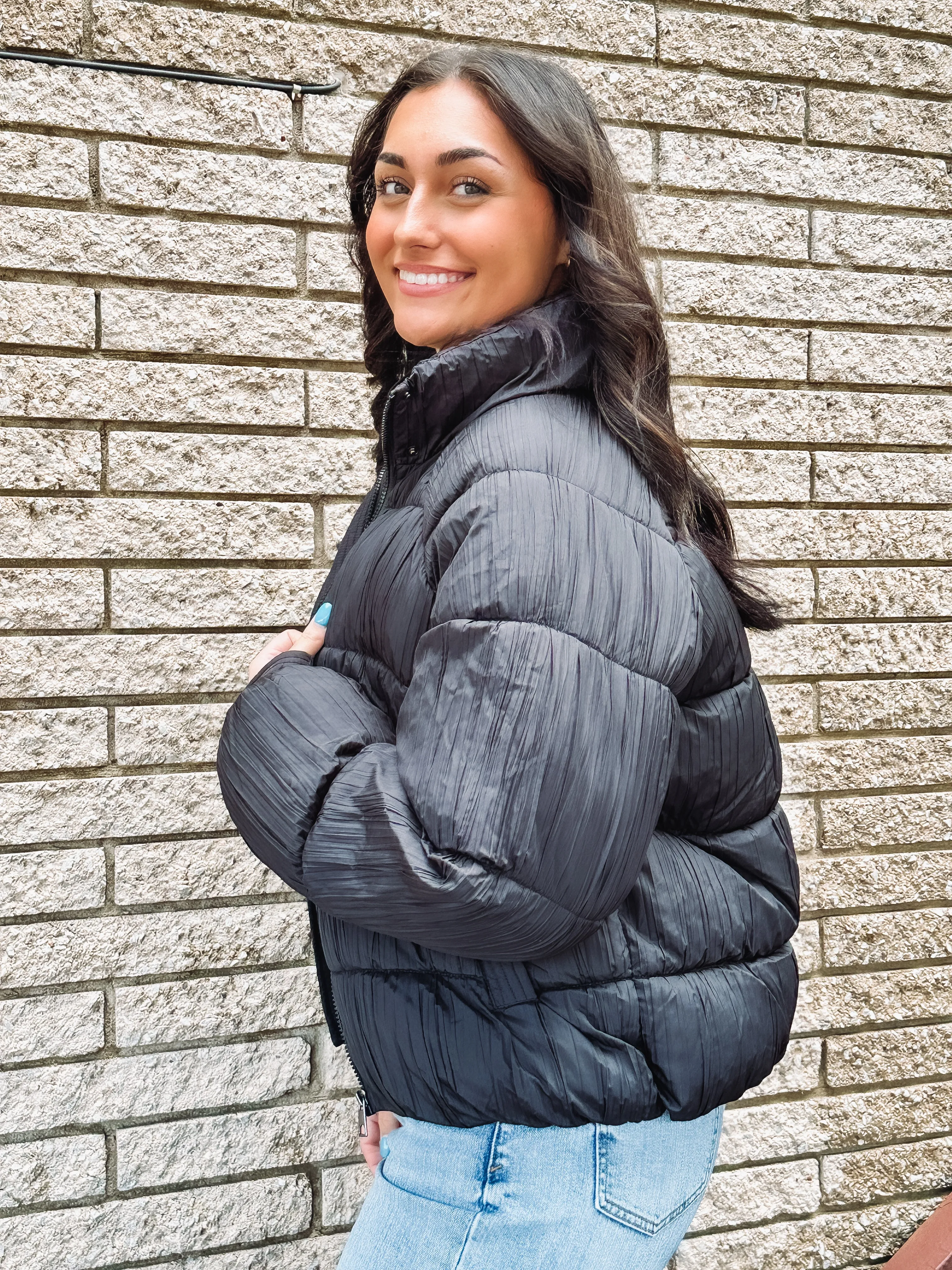 Black Puffer Coat