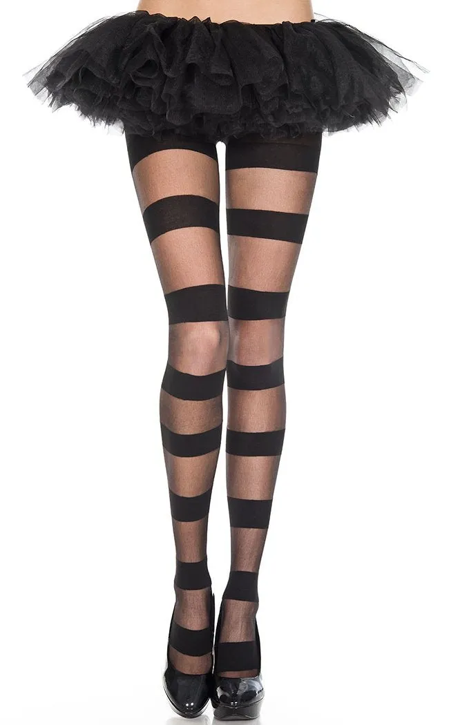 Blacklisted Thick Stripe Pantyhose