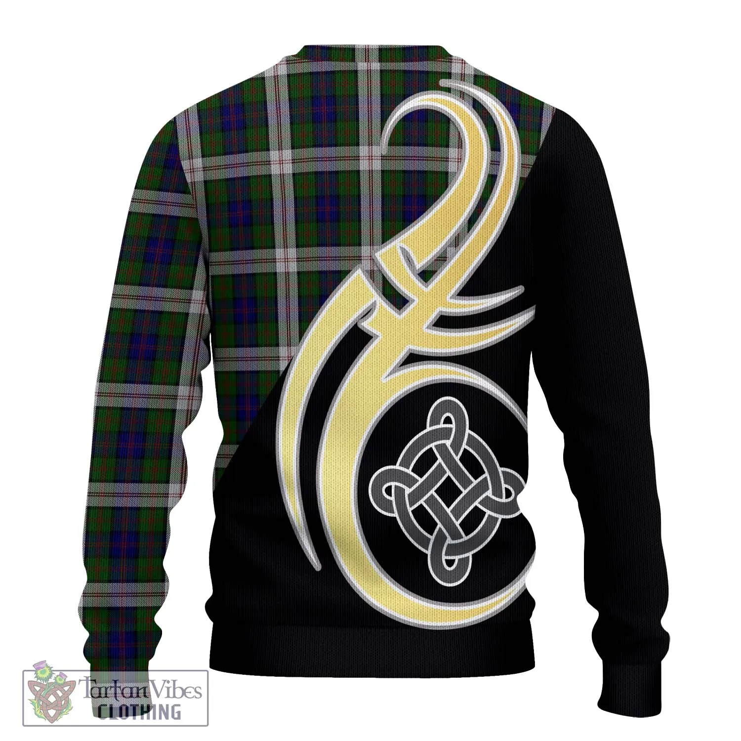 Blair Dress Tartan Ugly Sweater with Family Crest and Celtic Symbol Style