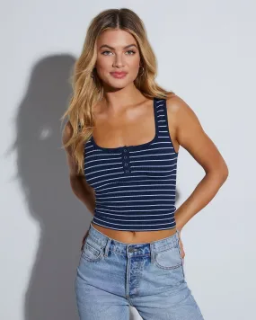 Blair Striped Crop Tank