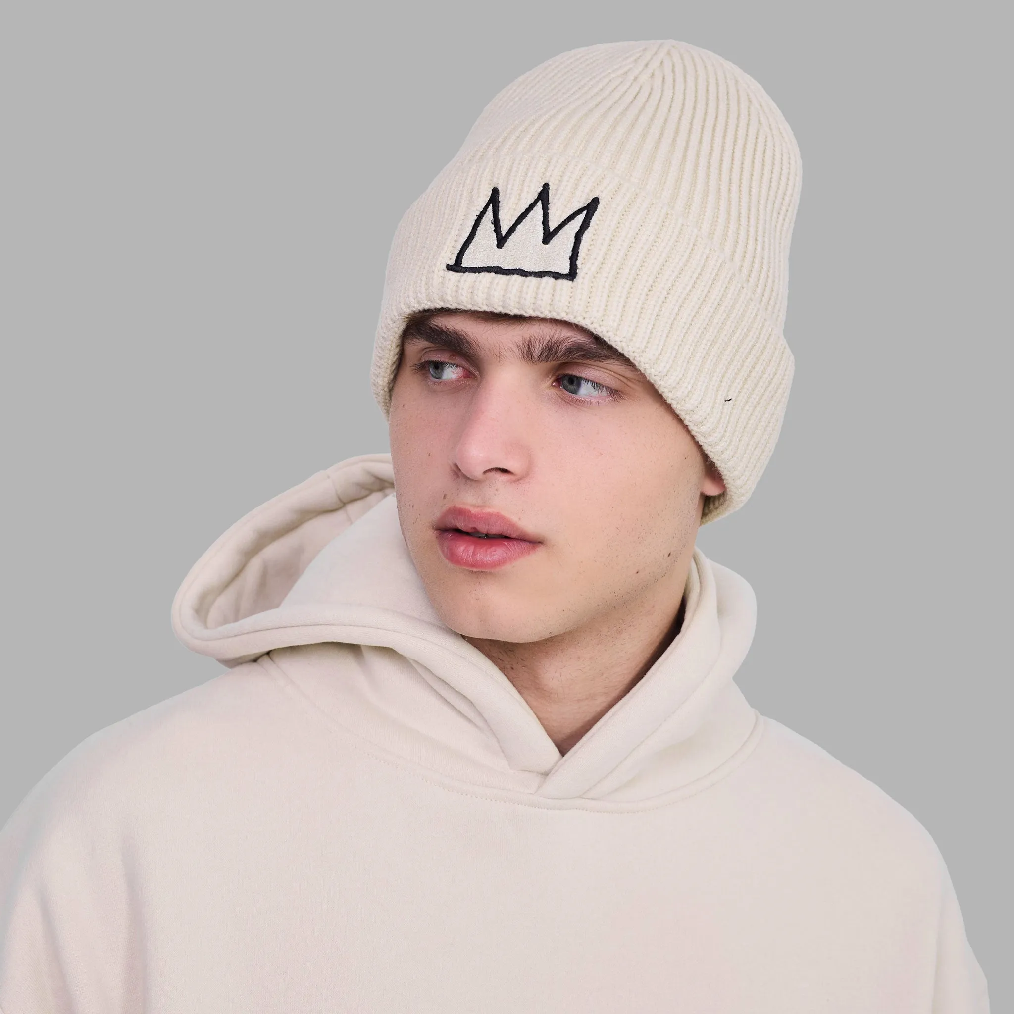 Blvck x Basquiat Beanie 'Cream'