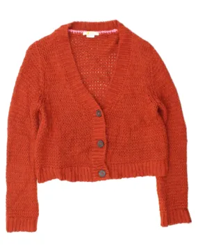 BODEN Womens Crop Cardigan Sweater UK 14 Medium Orange