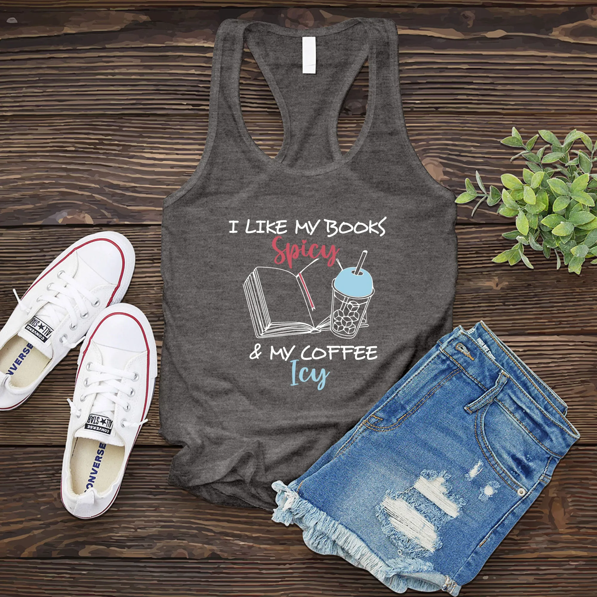 Books Spicy & Coffee Icy Women's Tank Top