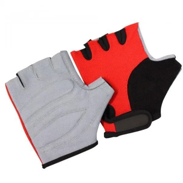 Bronx Red Grip Weight Lifting Gloves