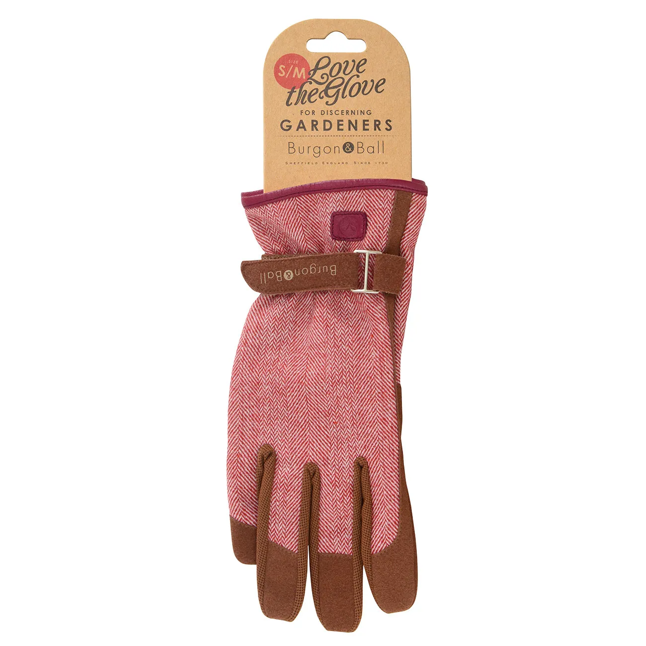 Burgon & Ball Love the Glove Red Tweed