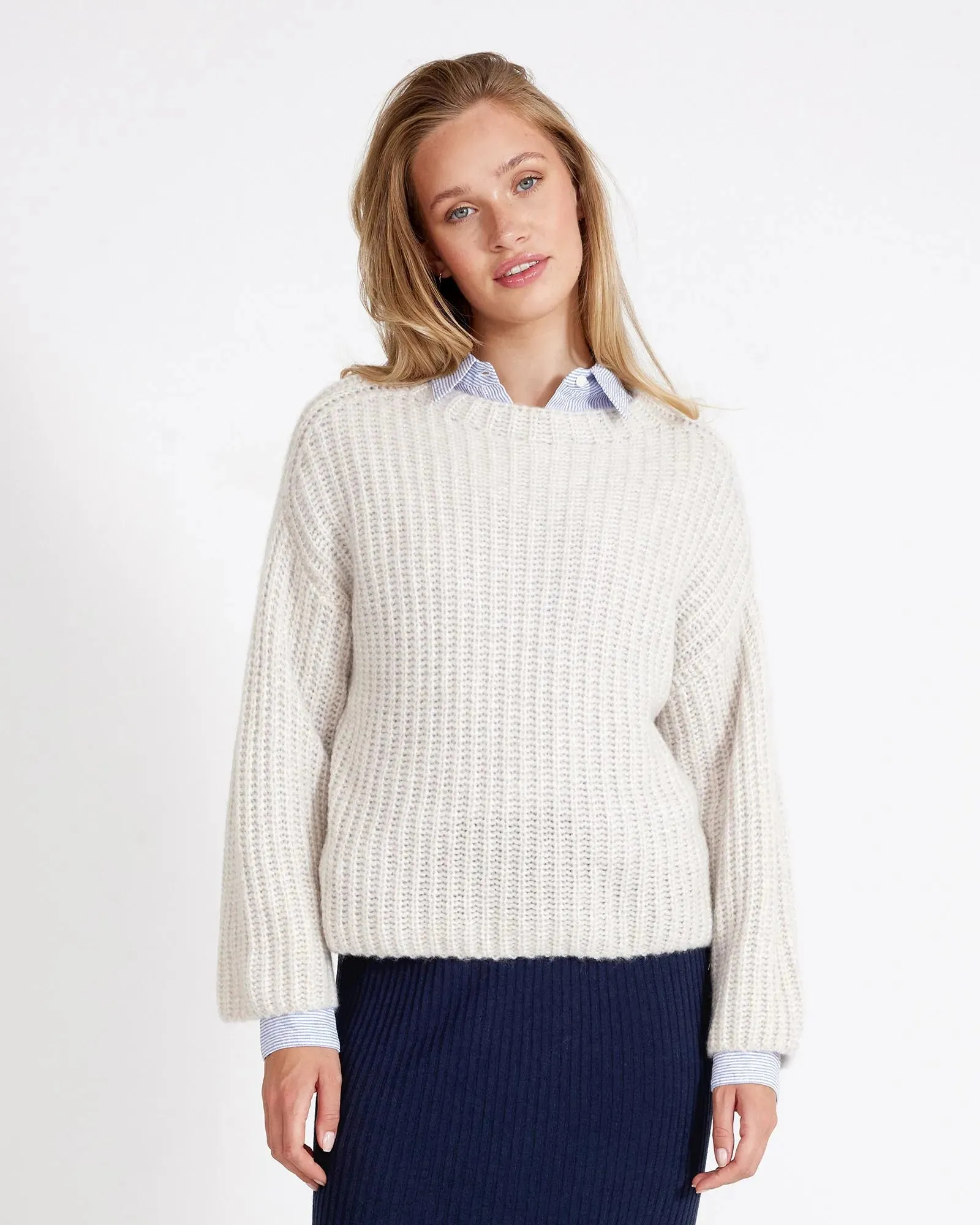 Cajsa Super Soft Knitted Sweater - Sandshell