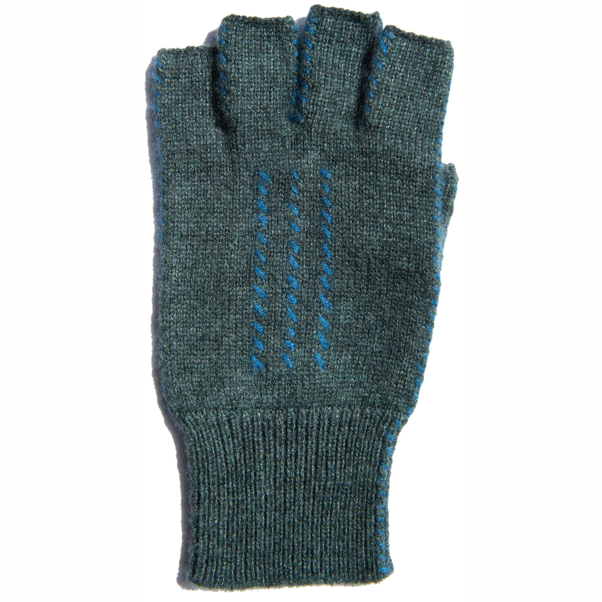 Cashmere Fingerless Stitch Gloves