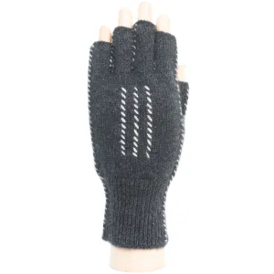 Cashmere Fingerless Stitch Gloves