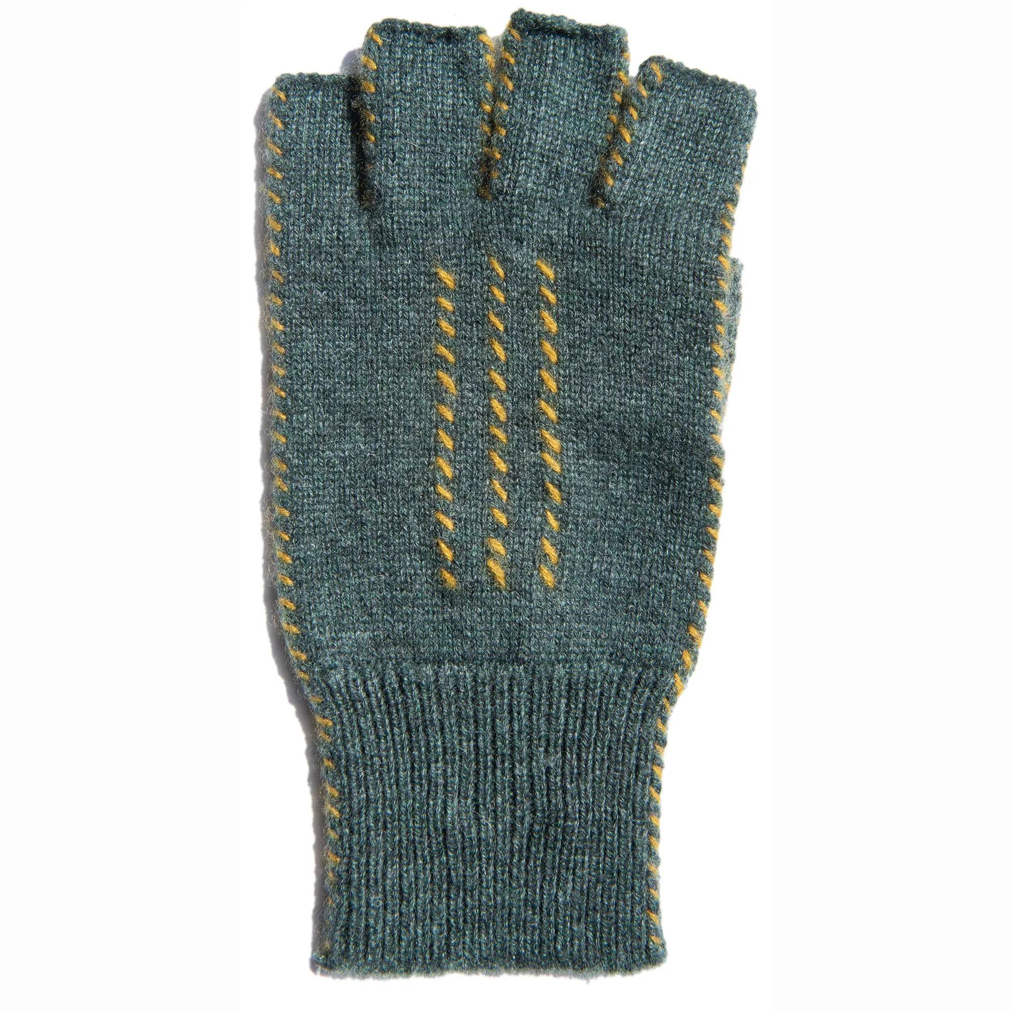 Cashmere Fingerless Stitch Gloves