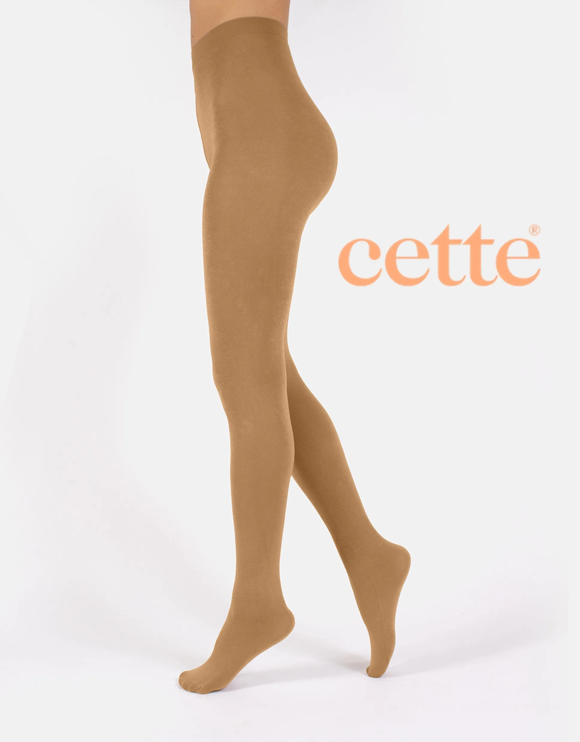 Cette Lima Cashmere Wool Tights Wood Smoke