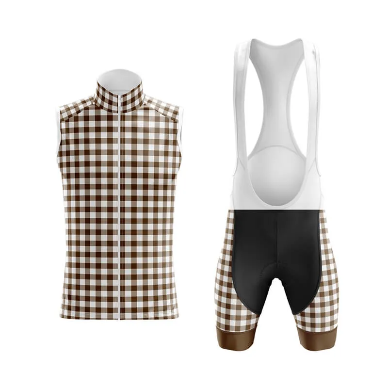 Checkered (Brown) Club Cycling Kit