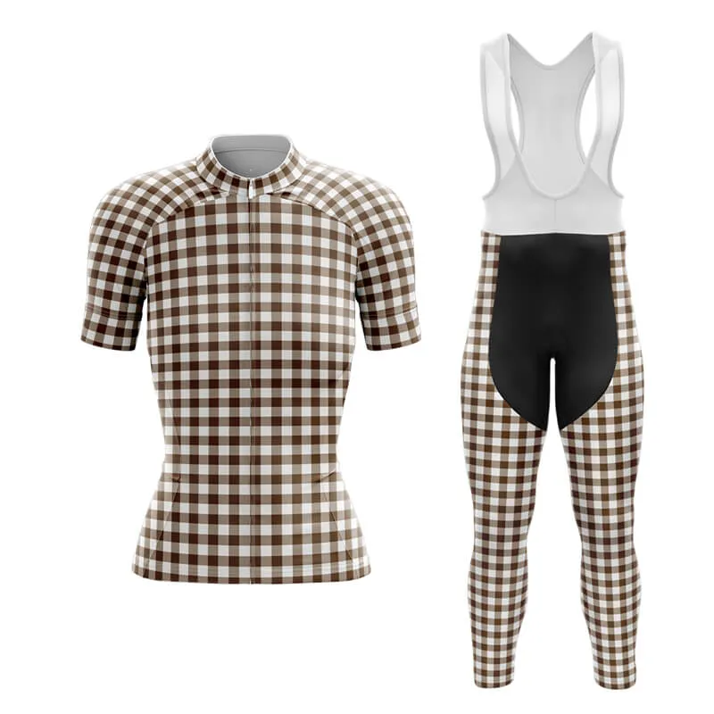 Checkered (Brown) Club Cycling Kit