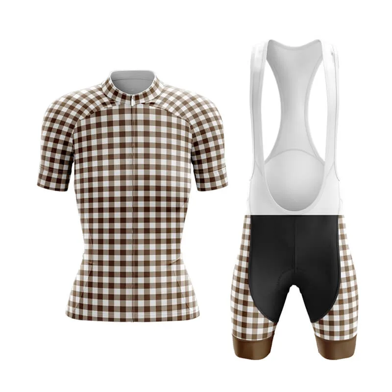 Checkered (Brown) Club Cycling Kit