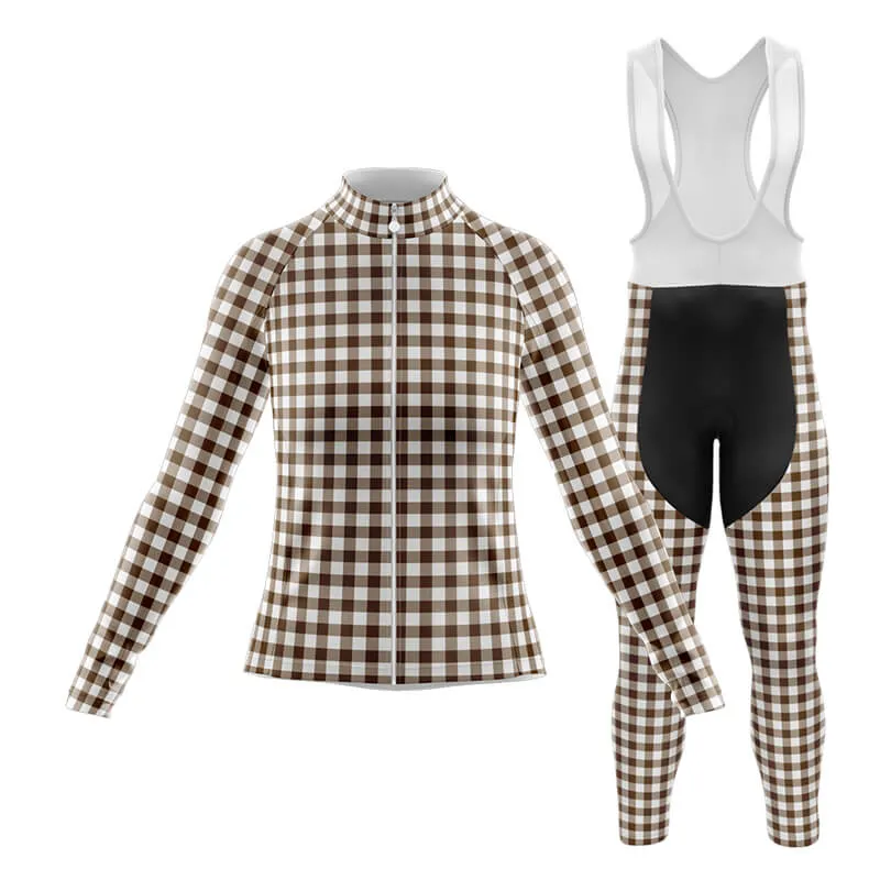 Checkered (Brown) Club Cycling Kit