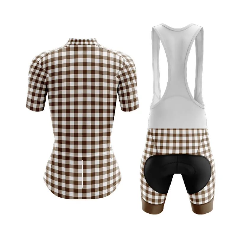 Checkered (Brown) Club Cycling Kit