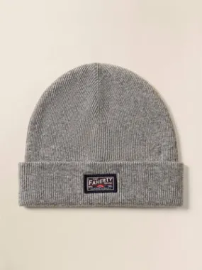 CORE LOGO BEANIE - GREY HEATHER