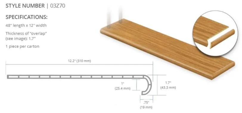 COREtec Plus Enhanced Herringbone - Stair Treads