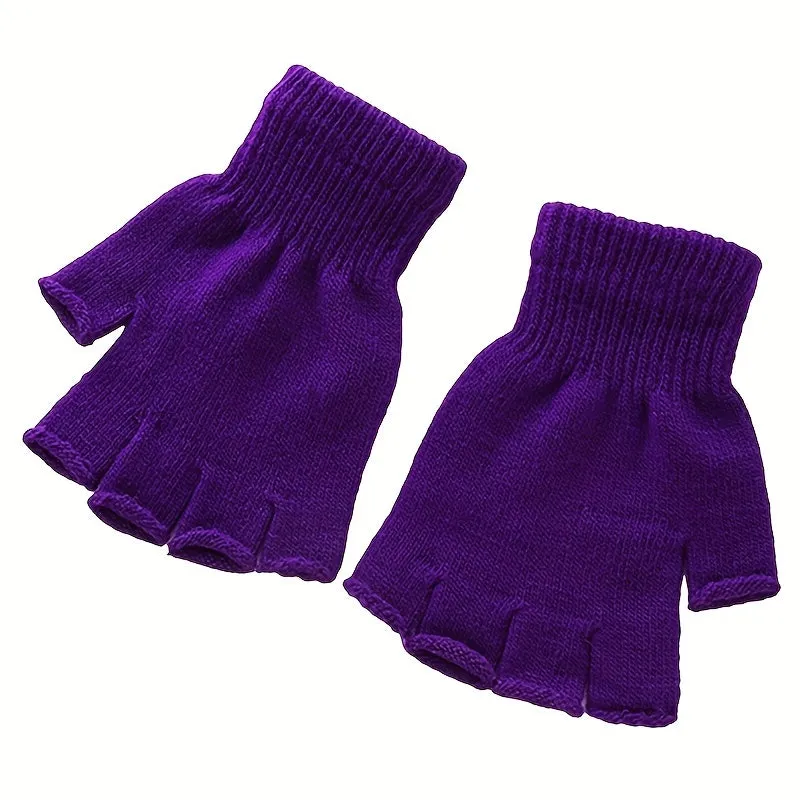 Cozy Fingerless Plush Gloves  Perfect Gift Choice