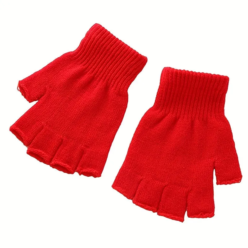 Cozy Fingerless Plush Gloves  Perfect Gift Choice