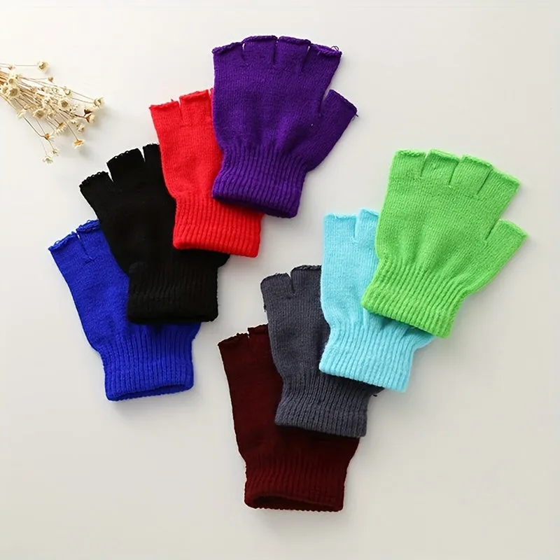 Cozy Fingerless Plush Gloves  Perfect Gift Choice