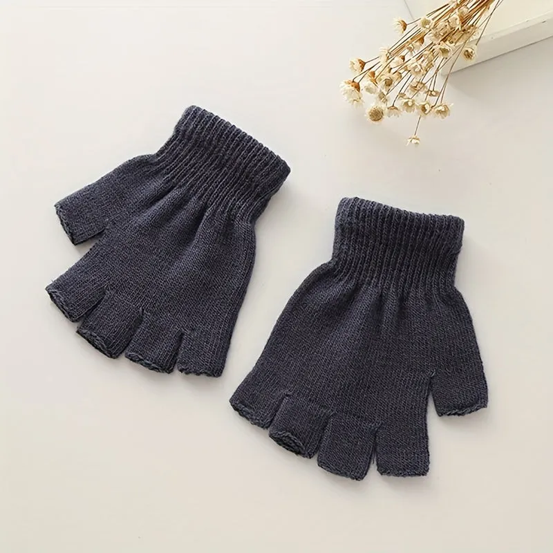 Cozy Fingerless Plush Gloves  Perfect Gift Choice