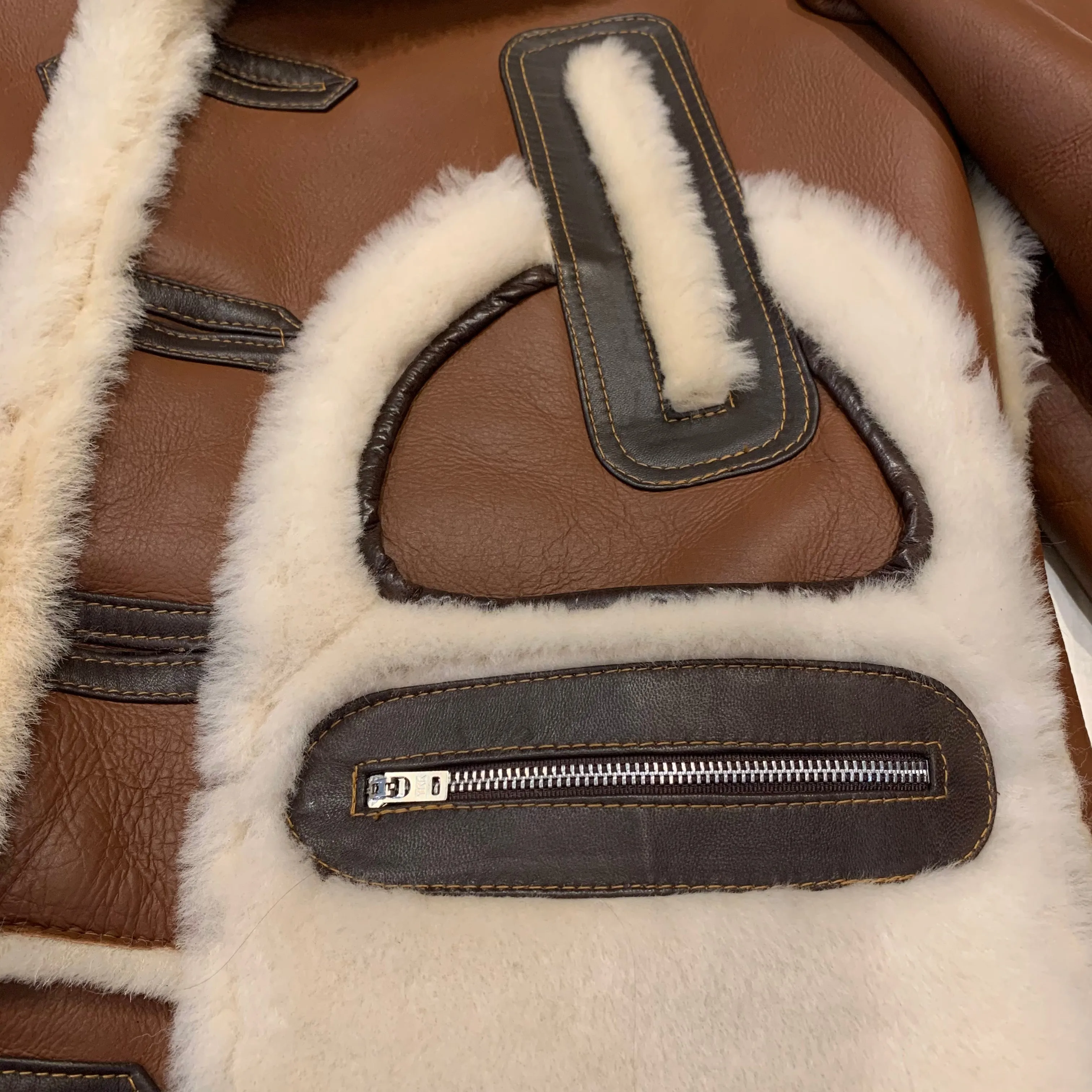 Daniels Leather Chocolate 3/4 Shearling Jacket