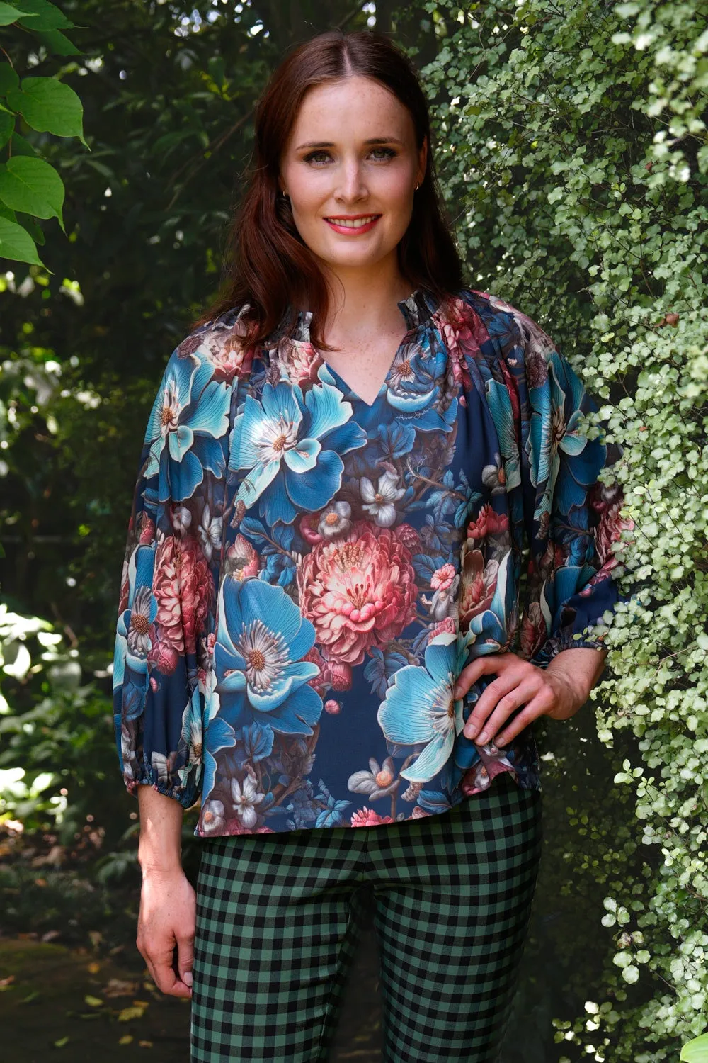 Dawn Blouse - Blue Bloom | SALE